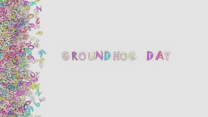 Wall Mural - Groundhog Day