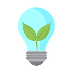 Poster - ecology light bulb