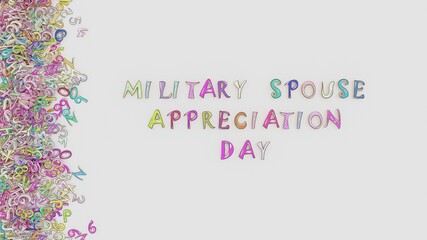 Wall Mural - Military Spouse Appreciation Day