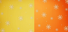 Christmas Snowflake Pattern - Overhead View Flat Lay