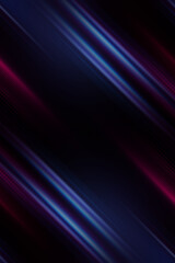 Wall Mural - Dark abstract futuristic background. Digital explosion, ultraviolet neon glow, blurred geometric lines.