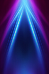 Wall Mural - Dark abstract futuristic background. Digital explosion, ultraviolet neon glow, blurred geometric lines.