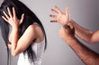  man slapping a woman depicting domestic violence