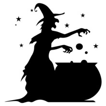 Witch Silhouette For Halloween