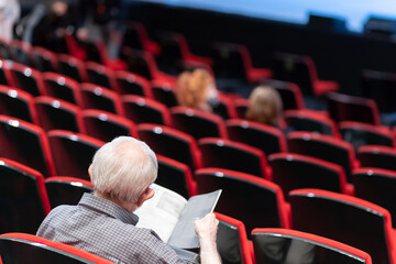 Wall Mural - low attendance at theater play