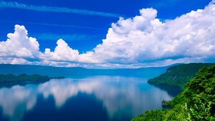 Canvas Print - 夏の十和田湖のタイムラプス映像