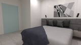 Fototapeta  - Modern apartment interior 3d illustration