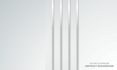 Abstract background white with silver lines modern design