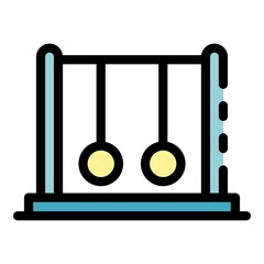 Poster - Pendulum stand icon. Outline pendulum stand vector icon color flat isolated
