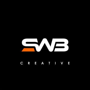 SWB Letter Initial Logo Design Template Vector Illustration