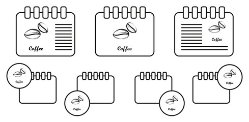 Wall Mural - Crustaceans, fruit, coffee vector icon in calender set illustration for ui and ux, website or mobile application