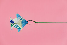 Origami Money Fish On Hook