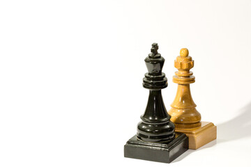 Wall Mural - Chess figures on table