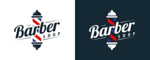 Vector Graphic Of Vintage Retro Barbershop | Barbershop Label Stamp Logo Design