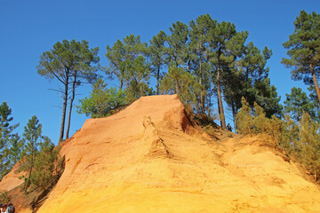 Poster - Les carrières d'œuvre de Roussillon, Vaucluse, France