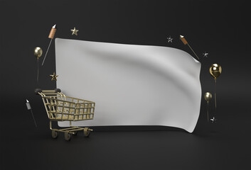 Wall Mural - Black Friday Sale Banner Template.