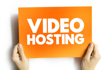 Poster - video hosting text card, concept background