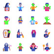 © SmashingStocks - Flat Icons of Halloween Characters