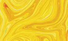 Yellow Twirl Paint Texture Tie Dye Background Illusion Illustration Pattern Design. Abstract Material Surface Soft Wall Decoration.