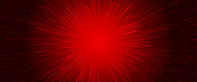 Abstract Red Background With Burning Lines.
