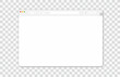 © vadymstock - Empty browser window on transparent background. Empty web page mockup with toolbar. Vector illustration