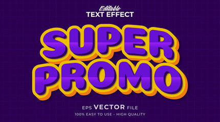 Wall Mural - Special Promo Sale banner editable text effect with comic style
