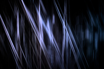 Poster - Black abstract blue line technology background