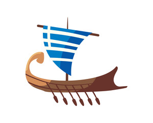 Poster - greek boat design