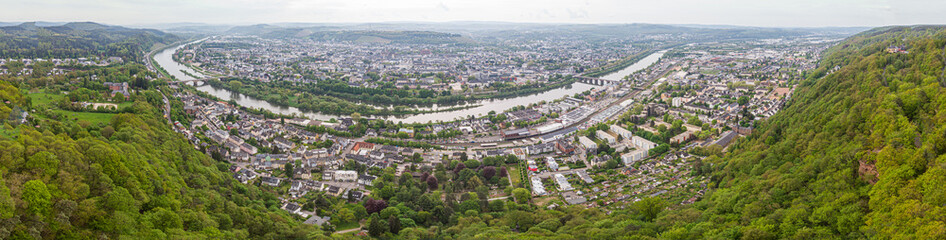 Aufkleber - High Angle Shot Of Trier City Against Sky