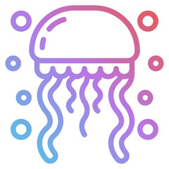 Poster - jellyfish gradient icon