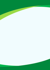 Wall Mural - Simple blank green background vector for business