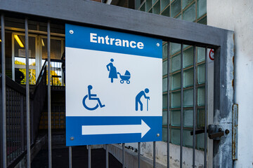 Pregnant, elder, and disabled access sign. Persons with disabilities day