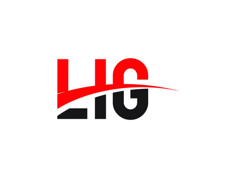 LIG Letter Initial Logo Design Vector Illustration