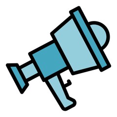 Poster - lifecycle megaphone icon. outline lifecycle megaphone vector icon color flat isolated