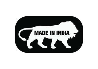 Wall Mural - 'Made in india' sticker vector