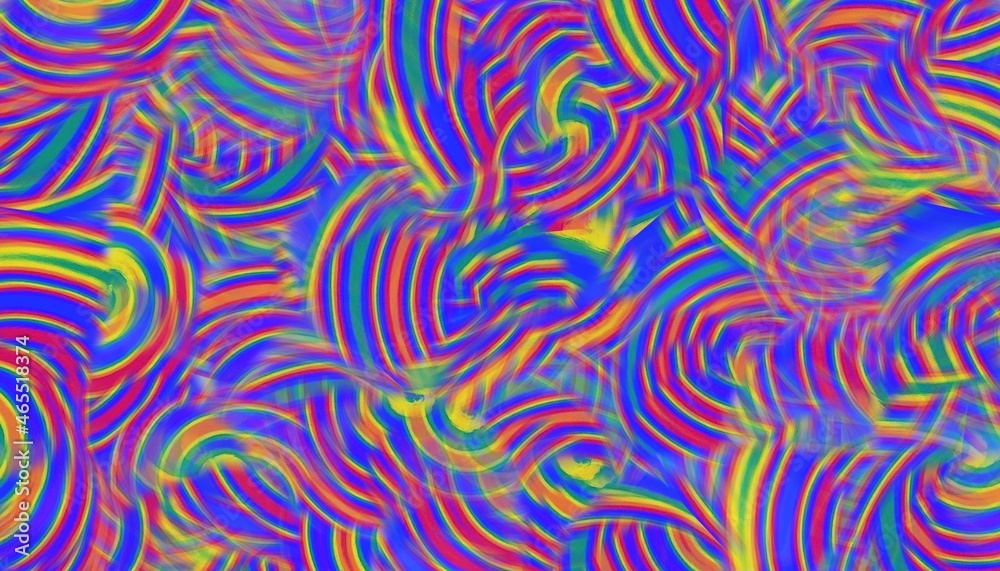 Rainbow Background Pattern Design Stock Illustration | Adobe Stock