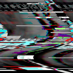 Wall Mural - tv glitch psychedelic noise background old vhs screen error digital pixel noise abstract design comp
