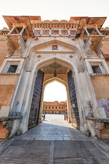 Canvas Print - Amber fort in Jaipur, India