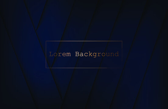 abstract luxury geometric lines. golden lines. geometric shape. blue background. vector illustration.