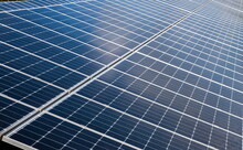 Solar Panels In Large Photovoltaic Power Station, Solar Park, Renewable Energy Sustainable Energy, Solar Power Plant
