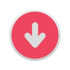Arrow Downward - Sticker