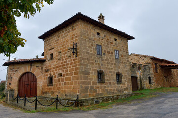 Wall Mural - Medieval civil architecture in Cantabria