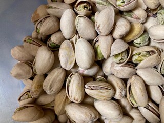 Wall Mural - pistachio nuts background