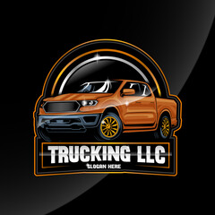 Wall Mural - Trucking Logo template, Truck Auto Logo, Car logo template