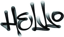Hello Graffiti Spray Tag. Vector For Logo, Prints Etc.