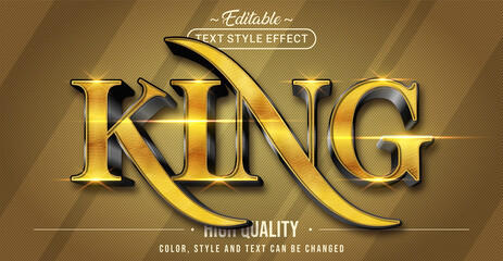 Poster - Editable text style effect - King text style theme.