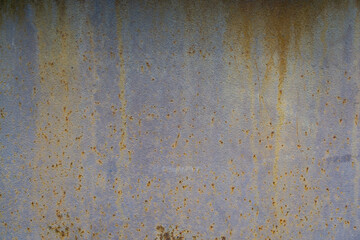 background from rusty metal sheet. gray metal sheet covered with corrosion. background