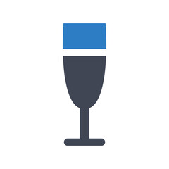 Poster - Champagne glass icon