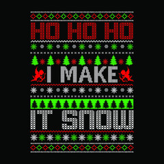 Wall Mural - ho ho ho i make it snow