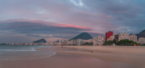 Wall Mural - Copacabana beach in Rio de Janeiro.